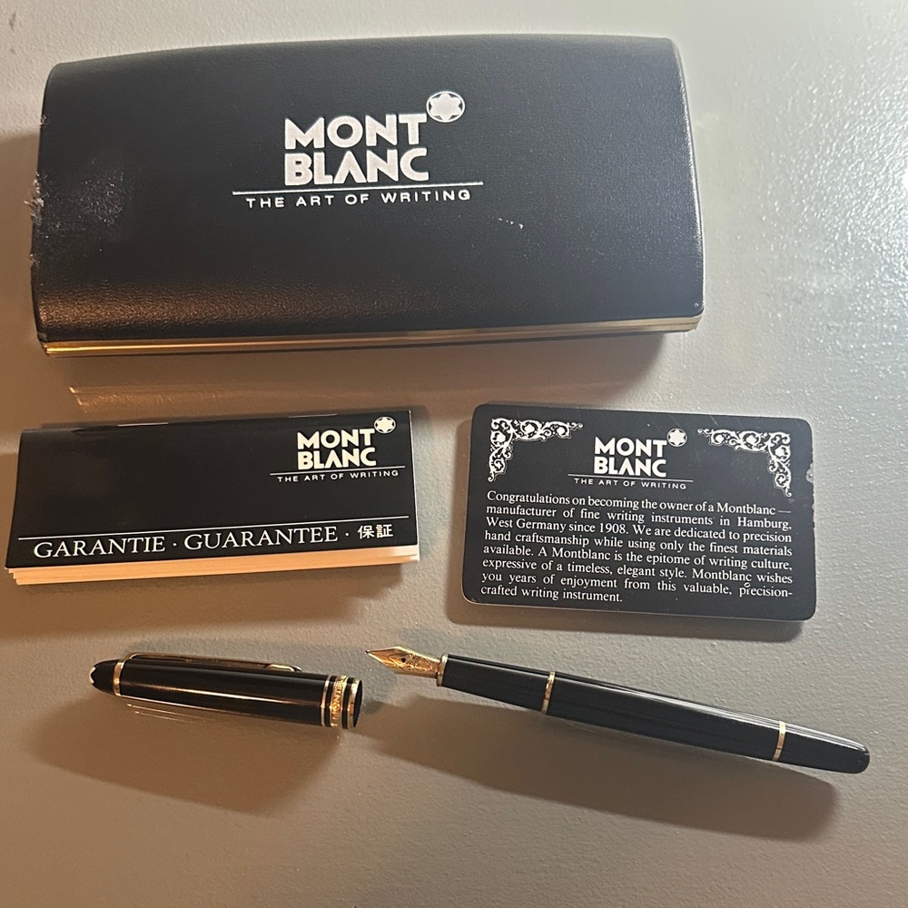 Montblanc Black and Gold Writing Instrument Set